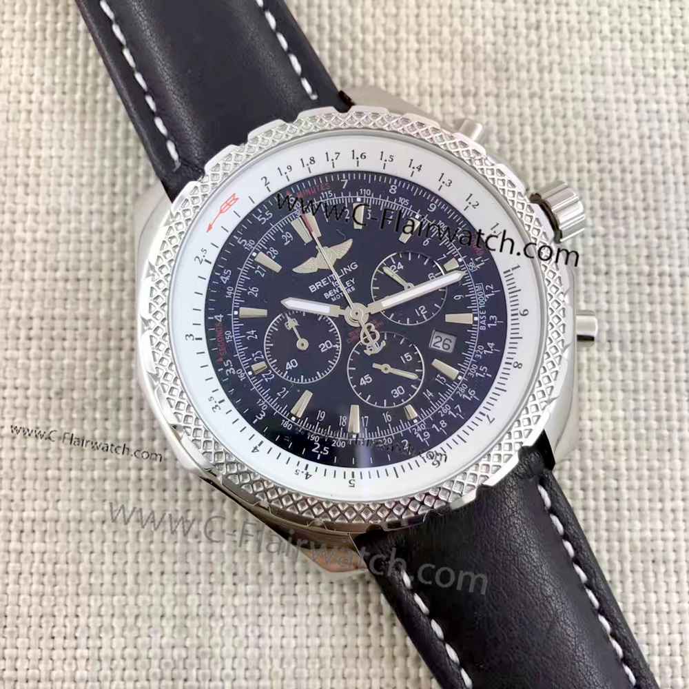 New Style Breitling for Bentley Motors Copy Watch SS Black Dial